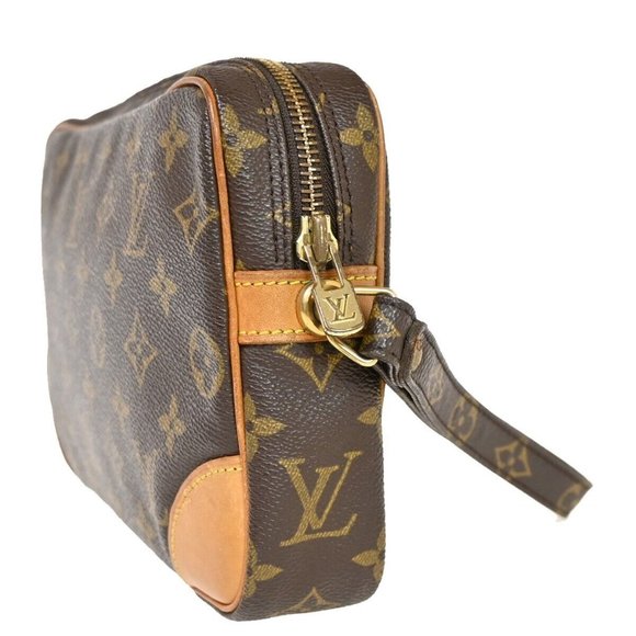 LOUIS VUITTON Marly Dragonne GM Clutch Hand Bag Monogram Brown M51825 33EA337 - Picture 10 of 15
